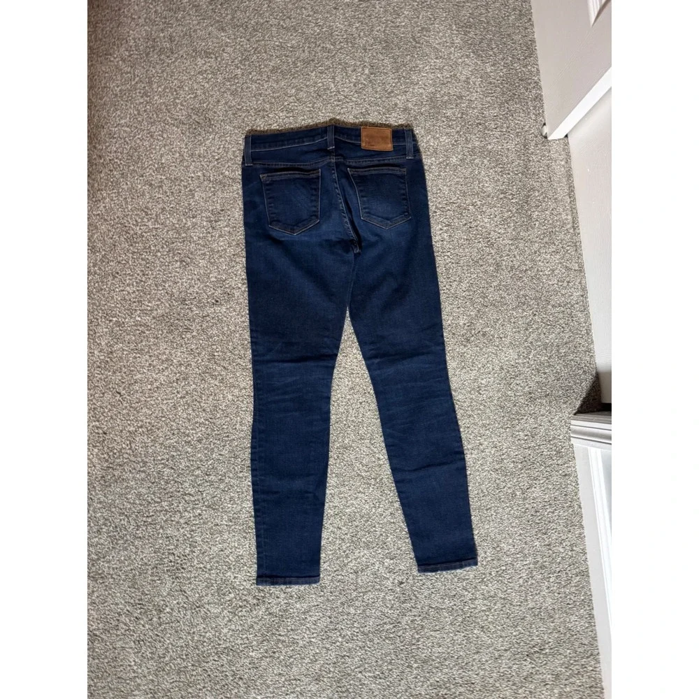 J.Crew Classic Preppy Toothpick Skinny Jeans Dark Wash  Stretch Denim Size 27
